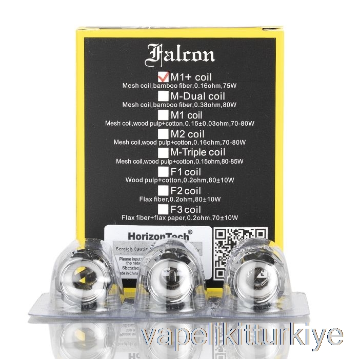 Vape Elektronik Sigara Ufuk Falcon Yedek Bobinler 0.16ohm M1+ örgü Bobinler